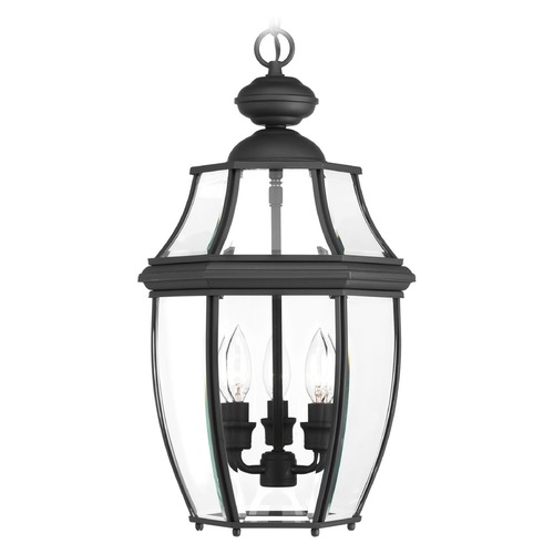 New Haven Black Outdoor Hanging Light by Progress Lighting
