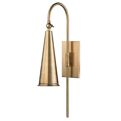 Hudson Valley Lighting Alva Aged Brass Sconce by Hudson Valley Lighting 1300-AGB