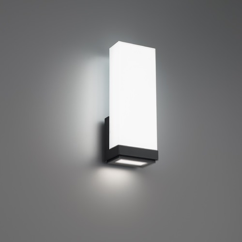 WAC Lighting Coltrane 14-Inch LED Wall Sconce in Black 3CCT 3500K WS-43114-35-BK