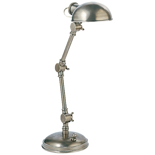 E.F. Chapman The Pixie Desk Lamp in Antique Nickel by Visual Comfort Signature