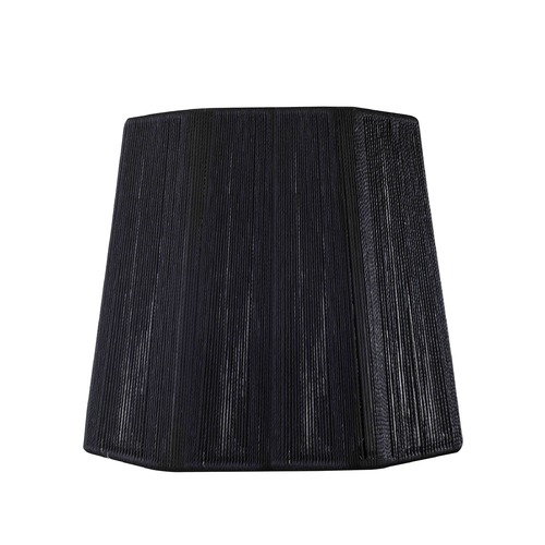 Clip-On Hexagon Black Lamp Shade