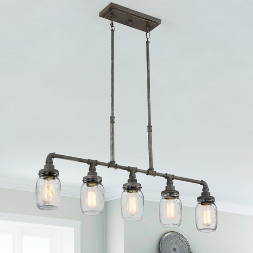 Quoizel Lighting Squire Rustic Black Linear Light by Quoizel Lighting SQR538RK