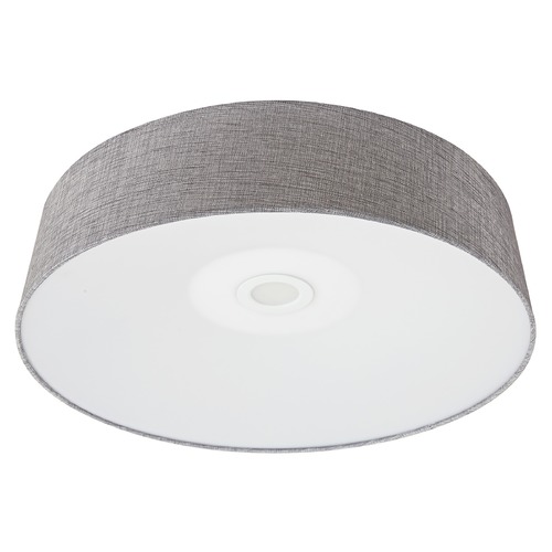 Cermack St. 24-Inch Grey Linen LED Flush Mount by Avenue Lighting