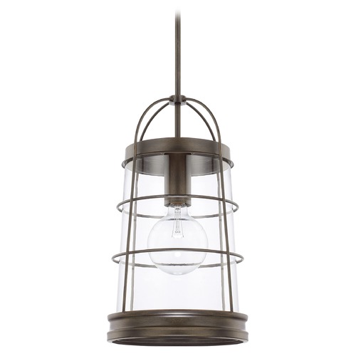 Capital Lighting Beaufort 11-Inch Pendant in Nordic Grey by Capital Lighting 327412NG