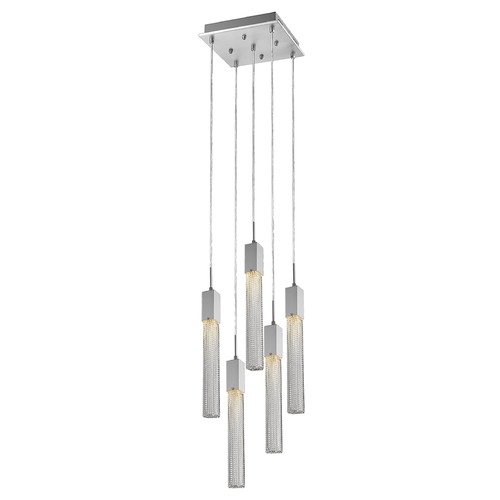 Boa 5-Light Polished Chrome LED  Multi-Light Pendant by Avenue Lighting