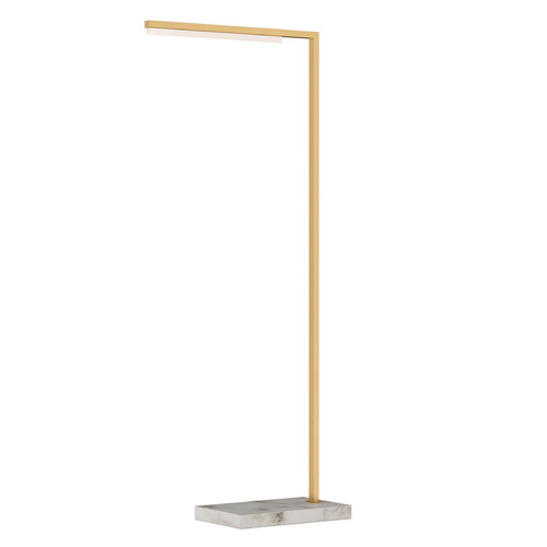Klee 43-Inch LED Floor Lamp in Brass by Visual Comfort Modern