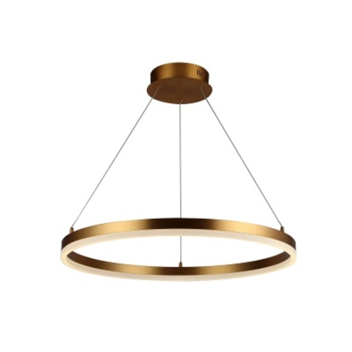 Circa LED 24-Inch Chandelier in Brushed Gold by Avenue Lighting