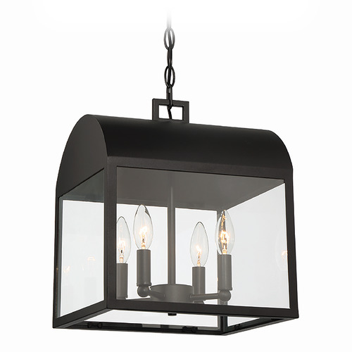 Eurofase Lighting Soyar 12-Inch Outdoor Pendant in Satin Black by Eurofase Lighting 41967-010