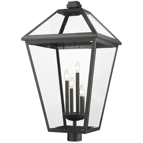 Z-Lite Talbot Black Post Light by Z-Lite 579PHXLXR-BK