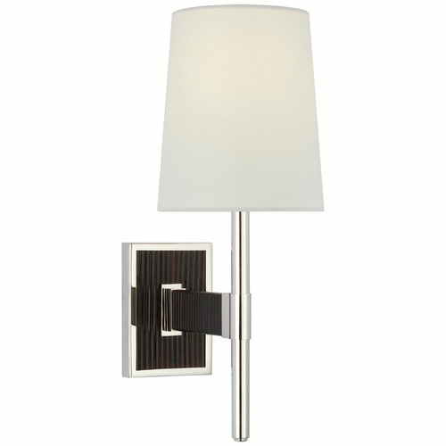 Visual Comfort Signature Collection Suzanne Kasler Elle Sconce in Nickel by Visual Comfort Signature SK2555PN/BRT-L