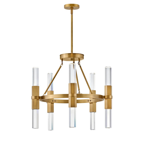 Cecily Medium LED Chandelier in Heritage Brass by Fredrick Ramond