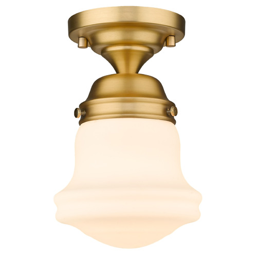 Z-Lite Vaughn Heritage Brass Flush Mount by Z-Lite 735F1-HBR