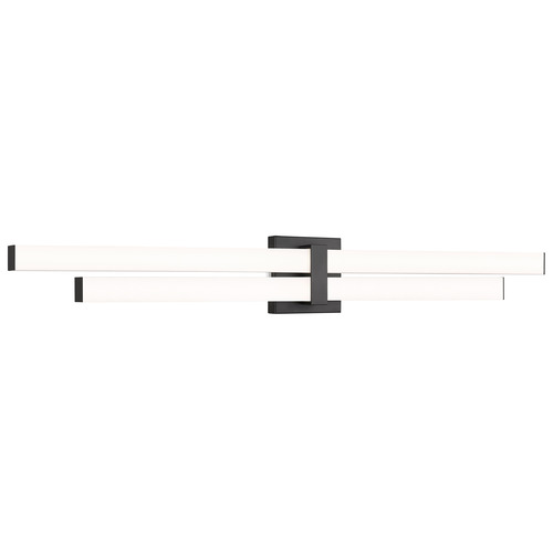 Z-Lite Z-Lite Zane Matte Black LED Vertical Bathroom Light 1008-40W-MB-LED
