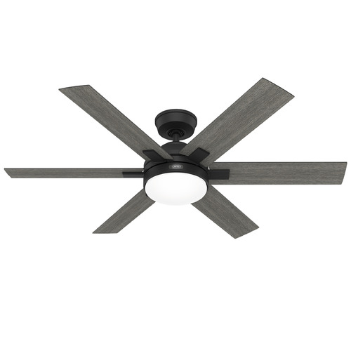 Hunter Fan Company Georgetown Matte Black LED Ceiling Fan with Light