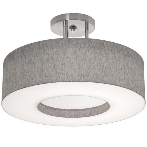 AFX Lighting Afx Lighting Montclair Satin Nickel Semi-Flushmount Light MCF1524MB-GYSF