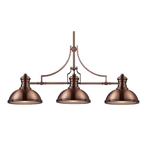 Chadwick Three Light Linear Island Pendant 66145 3 Destination Chadwick Three Light Linear Island Pendant