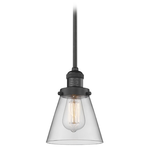 Small Cone Matte Black Mini Pendant by Innovations Lighting