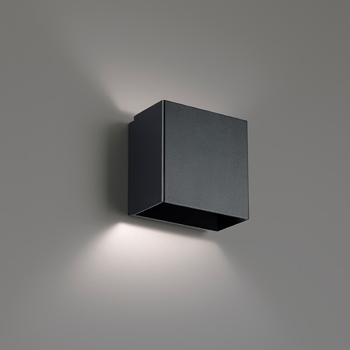 WAC Lighting Boxi 5-Inch LED Wall Sconce in Black 3CCT 2700K by WAC Lighting WS-45105-27-BK