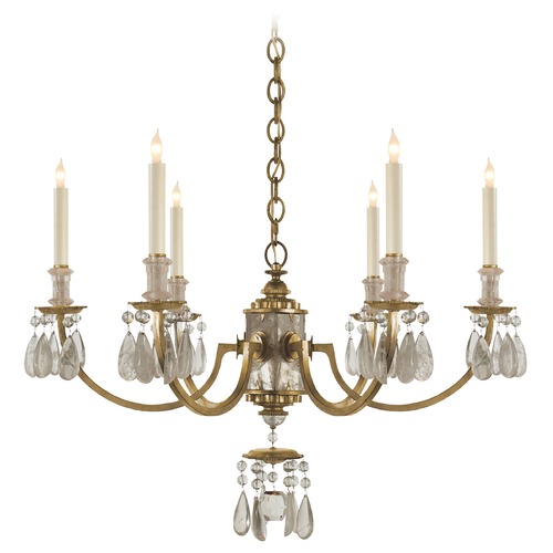 Thomas OBrien ElizAbeth Chandelier in Gilded Iron by Visual Comfort Signature