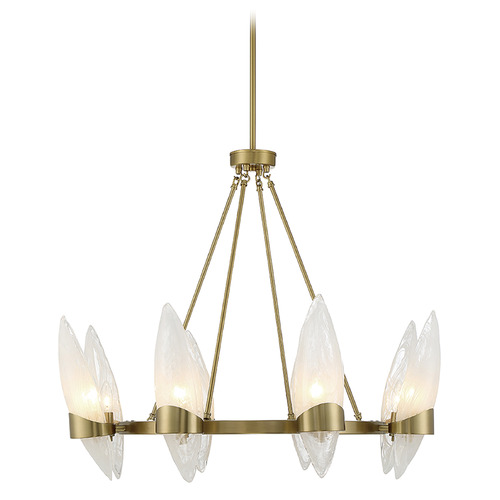 Savoy House Nouvel 31-Inch Chandelier in Warm Brass by Savoy House 1-5502-8-322