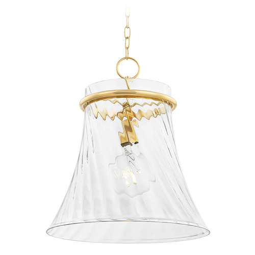 Mitzi by Hudson Valley Mitzi Kinsley Large Aged Brass Pendant Light H824701L-AGB