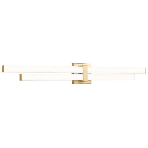 Z-Lite Z-Lite Zane Modern Gold LED Vertical Bathroom Light 1008-40W-MGLD-LED