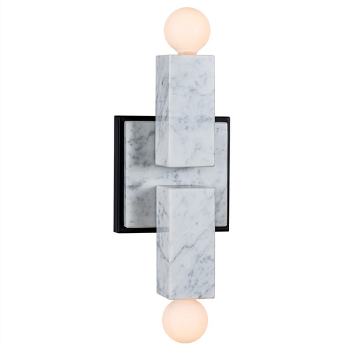 Kalco Lighting Quadra Matte Black Sconce