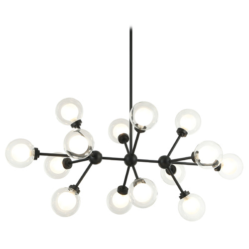 Matteo Lighting Solaris Matte Black LED Island Light