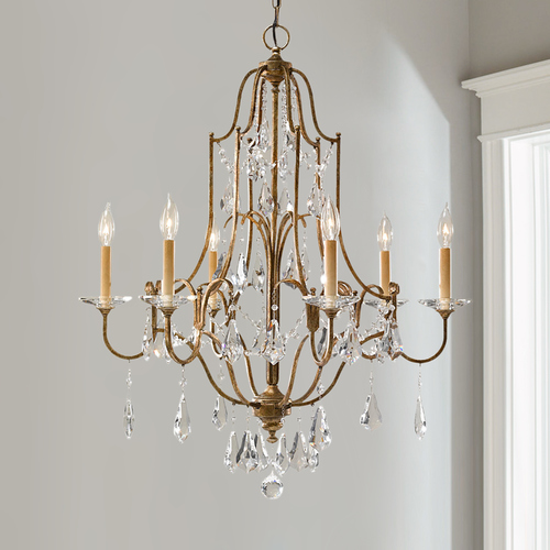 Valentina 6-Light Chandelier in Oxidized Bronze by Generation Lighting