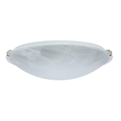 Flushmount Light Marbled Glass Polished Nickel by Besa Lighting