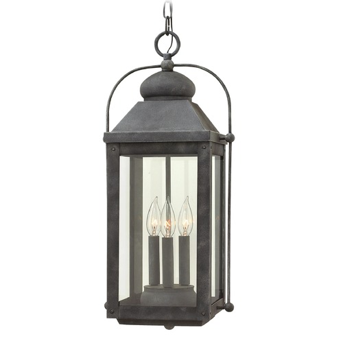 Anchorage 23.75-Inch Aged Zinc Outdoor Hanging Light by Hinkley Lighting