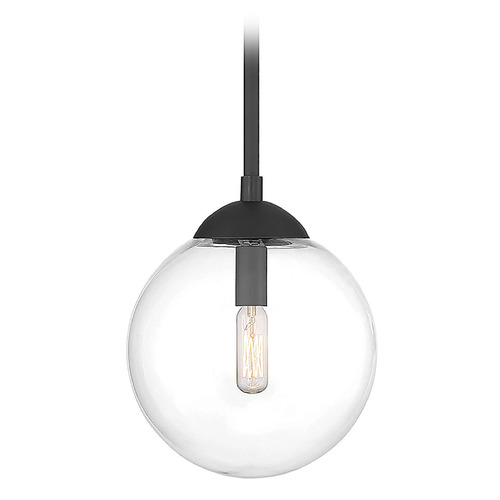 Meridian 8-Inch Mini Pendant in Matte Black by Meridian M70067MBK