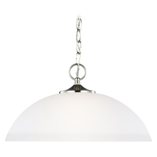 Generation Lighting Geary 15.75-Inch Brushed Nickel Pendant by Generation Lighting 6516501-962