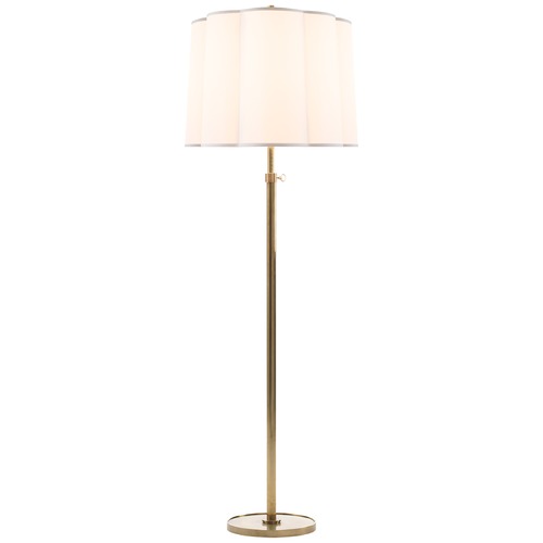 Visual Comfort Signature Collection Barbara Barry Simple Floor Lamp in Soft Brass by Visual Comfort Signature BBL1023SBS