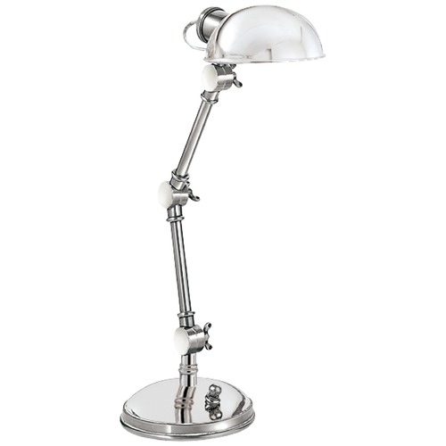 Visual Comfort Signature Collection E.F. Chapman The Pixie Desk Lamp in Polished Nickel by Visual Comfort Signature SL3025PN