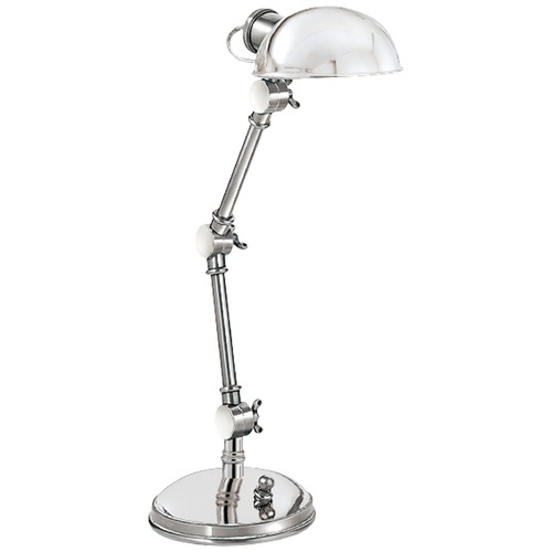 E.F. Chapman The Pixie Desk Lamp in Polished Nickel by Visual Comfort Signature