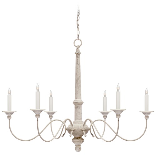 Visual Comfort Signature Collection Studio VC Country Small Chandelier in Belgian White by Visual Comfort Signature S5211BW