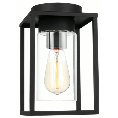 Visual Comfort Studio Collection Vado Black Flush Mount