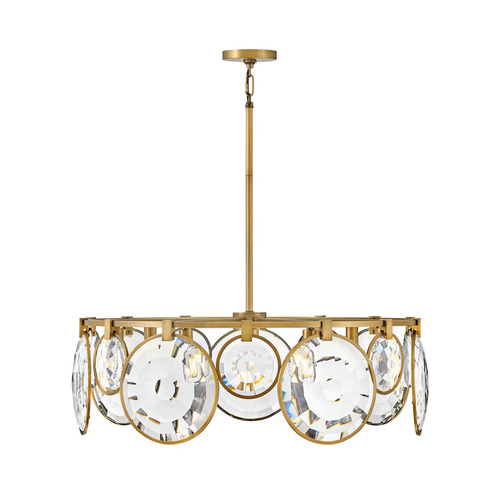 Fredrick Ramond Nala 31-Inch Chandelier in Heritage Brass by Fredrick Ramond FR31265HBR