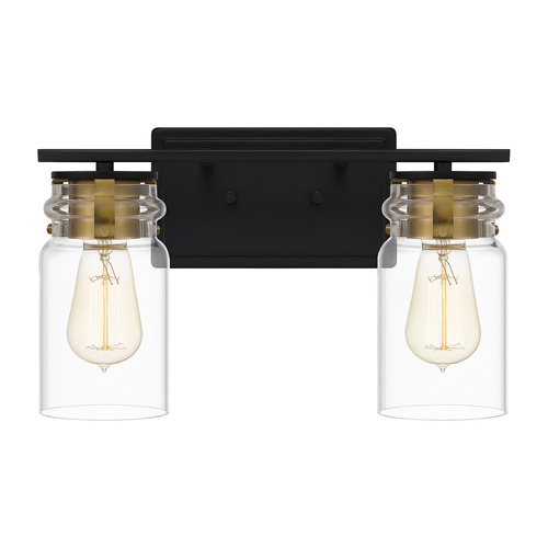 Quoizel Lighting Keesey Bathroom Light in Matte Black by Quoizel Lighting KEE8614MBK