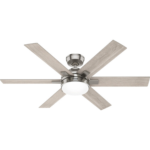 Casablanca Fan Co Georgetown Brushed Nickel LED Ceiling Fan with Light