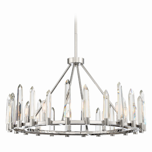 Crystorama Lighting Watson Polished Nickel Crystal Chandelier