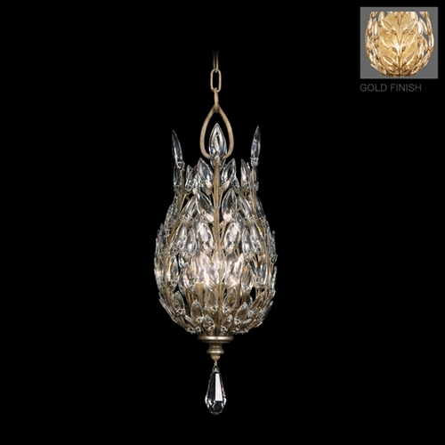 Fine Art Lamps Crystal Laurel Gold Leaf Pendant Light
