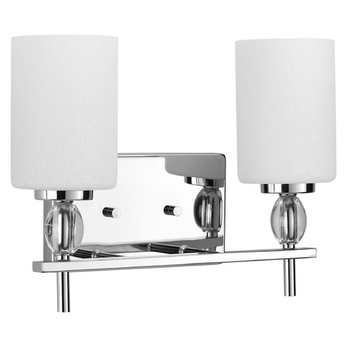 Chrome 2-Light Bath Light by Progress Lighting