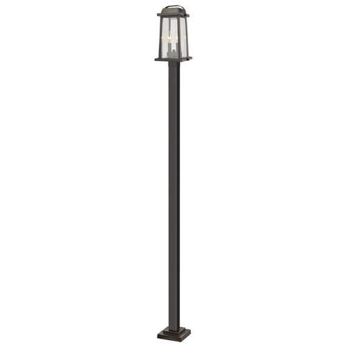 Z-Lite Millworks Oil Rubbed Bronze Post Light by Z-Lite 574PHMS-536P-ORB