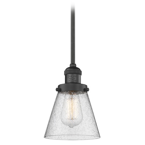 Small Cone Matte Black Mini Pendant by Innovations Lighting