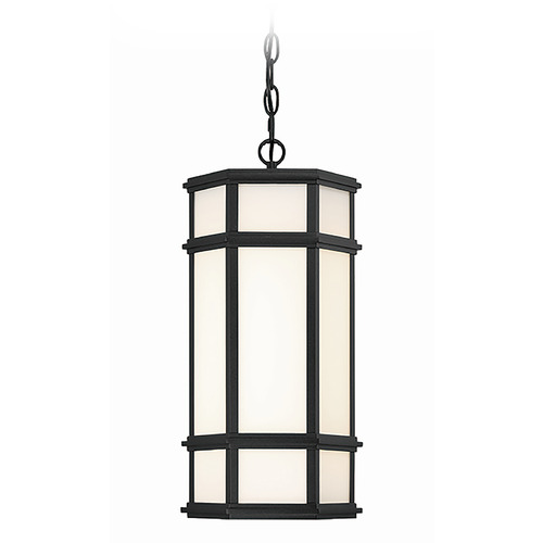 Eurofase Lighting Monte Satin Black LED Outdoor Hanging Light by Eurofase Lighting 42691-013