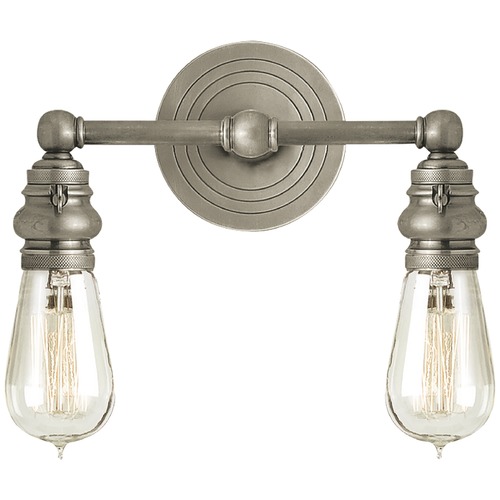 Visual Comfort Signature Collection E.F. Chapman Boston 2-Light in Antique Nickel by Visual Comfort Signature SL2932AN