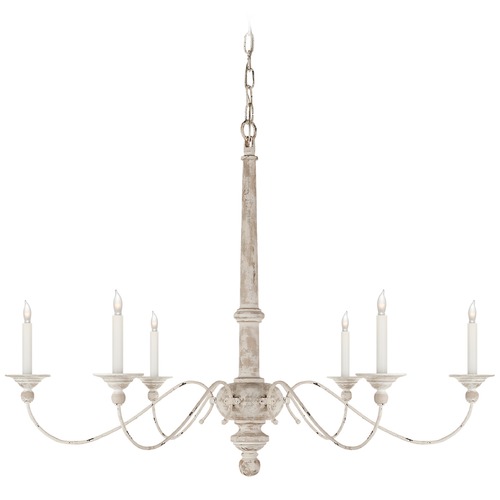 Studio VC Country Large Chandelier in Belgian White by Visual Comfort Signature