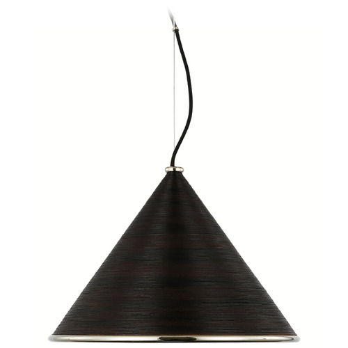 Visual Comfort Signature Collection Suzanne Kasler Reine Pendant in Nickel by Visual Comfort Signature SK5558PN/BRT